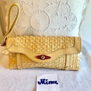 Elliott Lucca patent woven clutch/wristlet.
